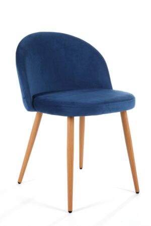 Velūrinė virtuvinė kėdė SJ.075, NAVY BLUE