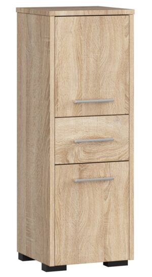 Pastatoma vonios kambario spintelė 85cm, SONOMA OAK