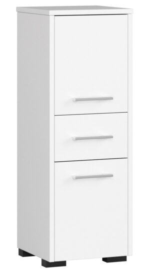 Pastatoma vonios kambario lentyna 30 2D 1SZ 85cm, BALTA
